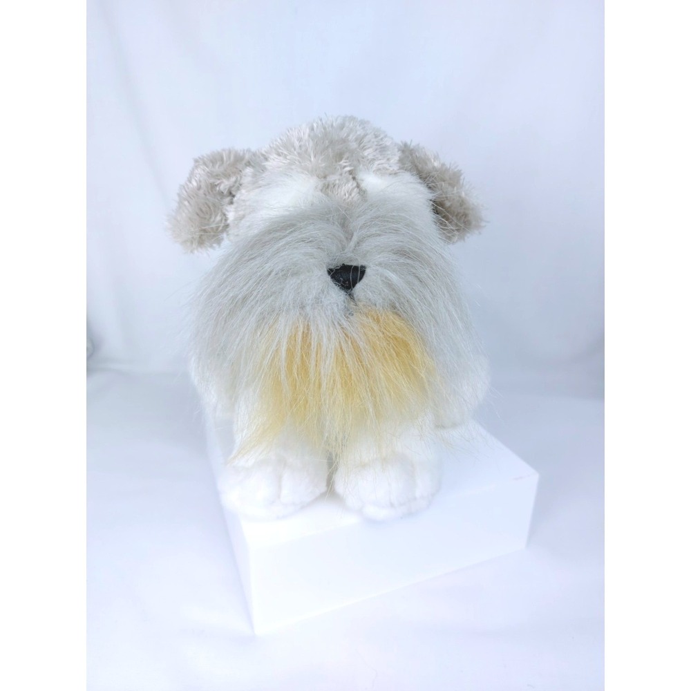 Ganz Webkinz Schnauzer 9" Beanbag Gray White Plush Dog HM159 No‎ Code
